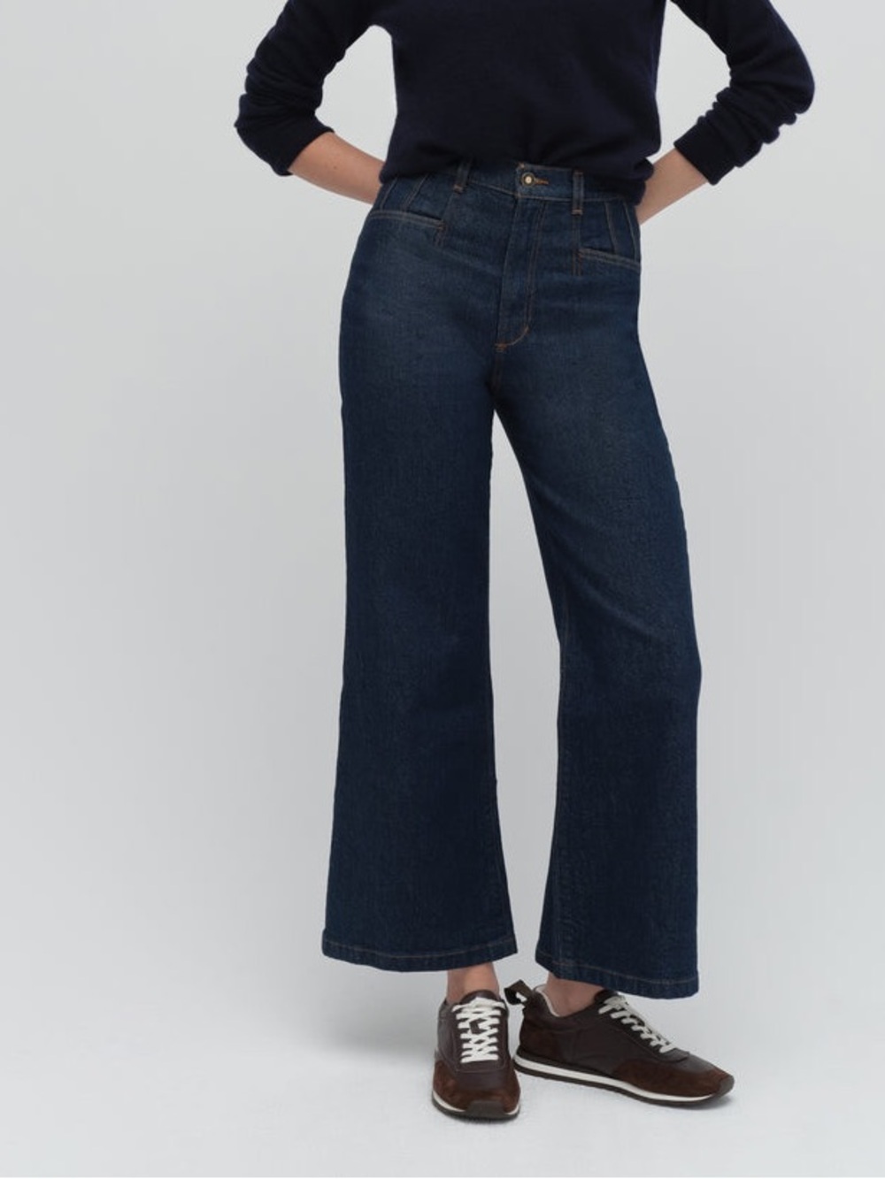 Favorite Daughter The Shortie Wide Leg Super High Rise Jordie Pepper Jeans 30P